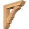 Ekena Millwork Balboa Slat Smooth Bracket w/ Offset Brace, Western Red Cedar, 7 1/2"W x 32"D x 32"H BKT0806X32X32BOA06SWR - alternate 1